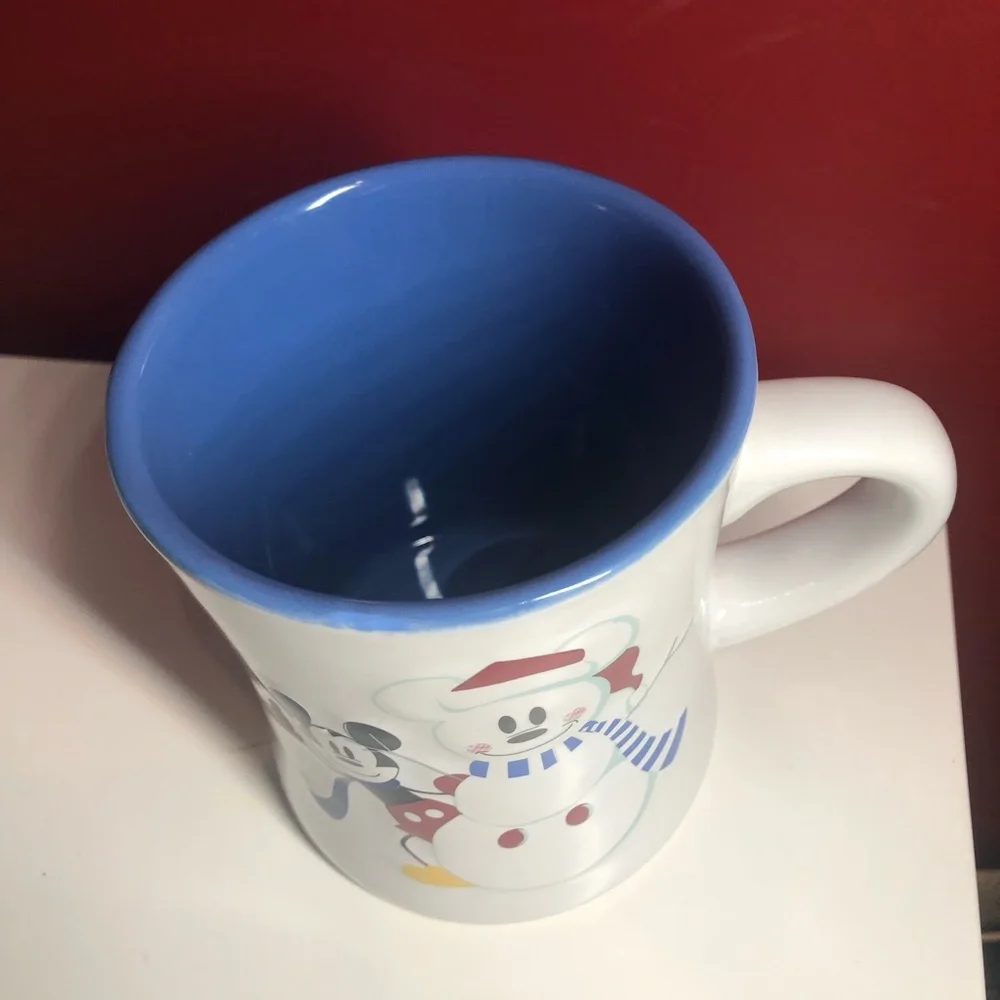 Disney Mickey Mouse & Snowman Winter Snowflakes Mug - Picture 4 of 5